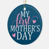 シンプルと私エレガントの最初の母の日 |オーナメント セラミックオーナメント (左)