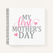 シンプルと私エレガントの最初の母の日 |ノートブック ノートブック (正面)