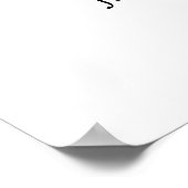 シンプルなお別れのライフフォト 追悼式  ポスター (角)