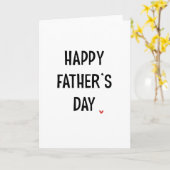 シンプルなお父さんの日のカード カード (黄色い花)