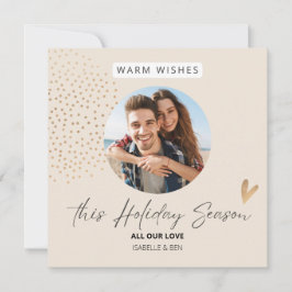 シンプルなお祭り カップル フォト クリスマス ホリデー