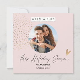 シンプルなお祭り カップル フォト クリスマス ホリデー