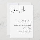 シンプルなお誘い 招待状 (正面)