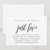 シンプルながらも愛に満ちた、ハッピーエンドのブランチ 招待状 (正面/裏面)