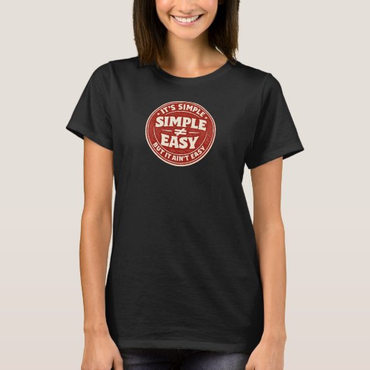 シンプルなだけ Tシャツ (正面)