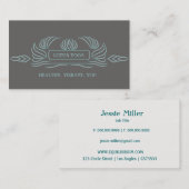 シンプルなはす 名刺 (正面/裏面)