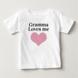 シンプルなばあちゃん大好きベビー服 ベビーTシャツ