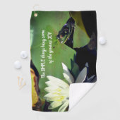 シンプルなもの フロッグ  inspirational Quote ゴルフタオル (インサイチュ)