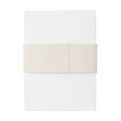 シンプルなアイボリーの結婚式 招待状ベリーバンド (裏面例)