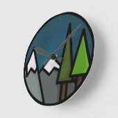 シンプルなアウトドアの時計 ラウンド壁時計 (傾斜)