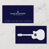 シンプルなアコースティックギター 名刺 (正面/裏面)