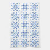 シンプルなアズレージョ キッチンタオル (縦)