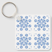 シンプルなアズレージョ キーホルダー (正面)