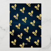 シンプルなアーチ写真 箔シーズンカード (裏面)