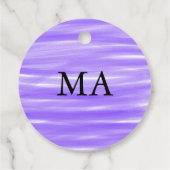 シンプルなイニシャルにあなたの名前の男性のミニマルなデザイン フェイバータグ (裏面)