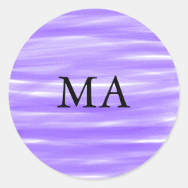 シンプルなイニシャルにあなたの名前の男性のミニマルなデザイン ラウンドシール