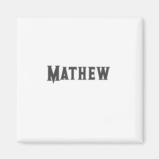 シンプルなイニシャルモノグラム 名前を追加してください マグネット (正面)