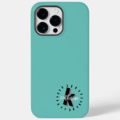 シンプルなイニシャルモノグラム Case-Mate iPhoneケース (裏面)