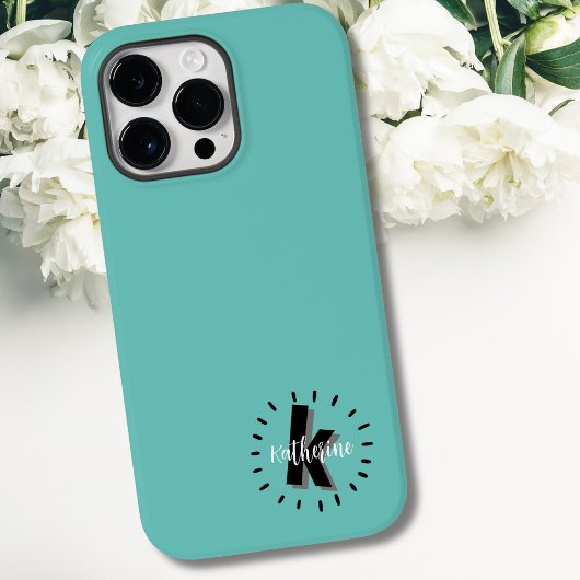 シンプルなイニシャルモノグラム Case-Mate iPhoneケース