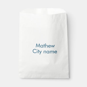 シンプルなイニシャル モノグラム 名前を追加 フェイバーバッグ