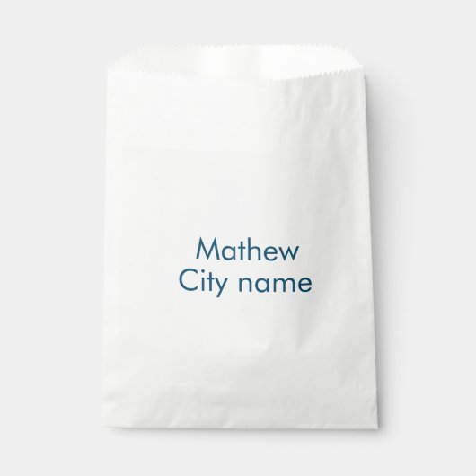 シンプルなイニシャル モノグラム 名前を追加 フェイバーバッグ (正面)