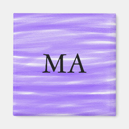 シンプルなイニシャル 名前を追加 男性 ミニマル デザイン マグネット