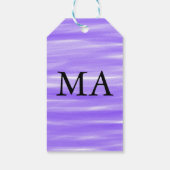 シンプルなイニシャル 名前を追加 男 ミニマル デザイン ギフトタグ (裏面)