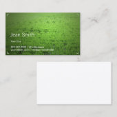 シンプルなインスピレーションの緑の米分野の名刺 名刺 (正面/裏面)