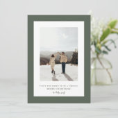 シンプルなエボニー フレームの写真 シーズンカード (スタンド正面)