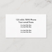 シンプルなエンジニア 名刺 (裏面)