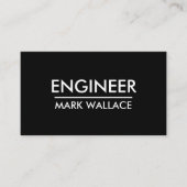 シンプルなエンジニア 名刺 (正面)