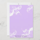 シンプルなオニユリの花柄の結婚式招待状 招待状 (裏面)