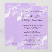 シンプルなオニユリの花柄の結婚式招待状 招待状 (正面/裏面)