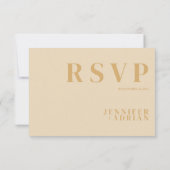 シンプルなオランダ風ホワイトの出欠確認カード 招待状 (裏面)