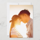 シンプルなオリエンタル 'Ai' ラブ チャイニーズ ウェディング シャワーのデザイン 招待状 (裏面)