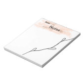 シンプルなオレンジのスパークルグリッターを追加 - ノートテキスト ノートパッド (回転)