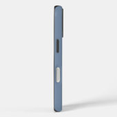 シンプルなオーダーメイド モノグラム 名前 ダスティブルー Case-Mate iPhoneケース (裏面 / 右)
