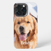 シンプルなオーダーメイド 写真 名前 iPhoneケース (裏面)