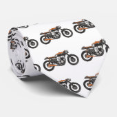 シンプルなオートバイ-カフェのレーサー750のスケッチ ネクタイ (ロール)