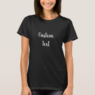 シンプルなカスタムテキストデザイン Tシャツ