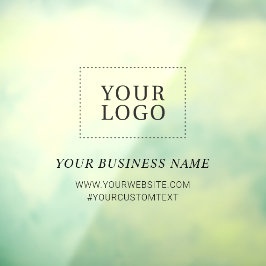 シンプルなカスタムビジネスロゴ窓用フィルム ウィンドウサイン