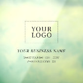 シンプルなカスタムビジネスロゴ ウィンドウクリング ウィンドウサイン (シート3)