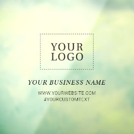 シンプルなカスタムビジネスロゴ ウィンドウクリング ウィンドウサイン