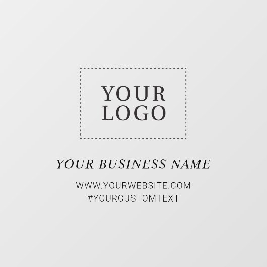 シンプルなカスタムビジネスロゴ ウィンドウクリング ウィンドウサイン (シート)