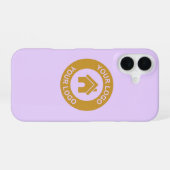 シンプルなカスタムビジネス ロゴ iPhone 16ケース (裏面横)