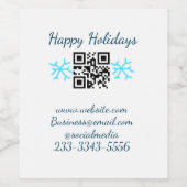 シンプルなカスタムQRコード あなたの名前テキストを追加 クラシック ワインラベル (シングルラベル)