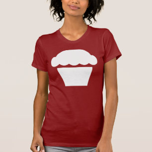 シンプルなカップケーキ/マフィン Tシャツ