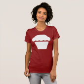 シンプルなカップケーキ/マフィン Tシャツ (正面フル)