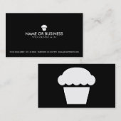 シンプルなカップケーキ 名刺 (正面/裏面)