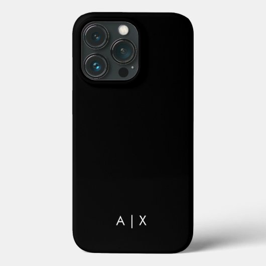 シンプルなカップル名のモノグラム Case-Mate iPhoneケース (裏面)